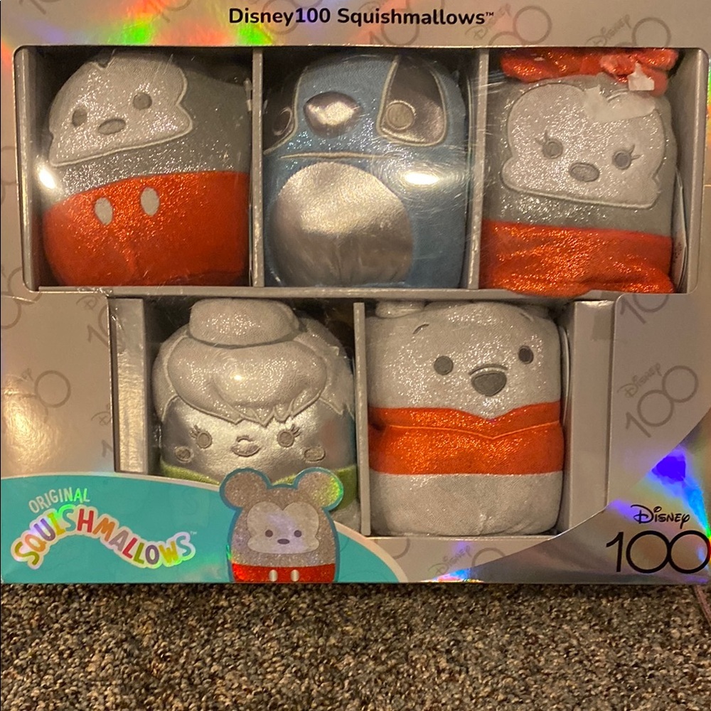 Disney Silver and Red Squishmallows Set